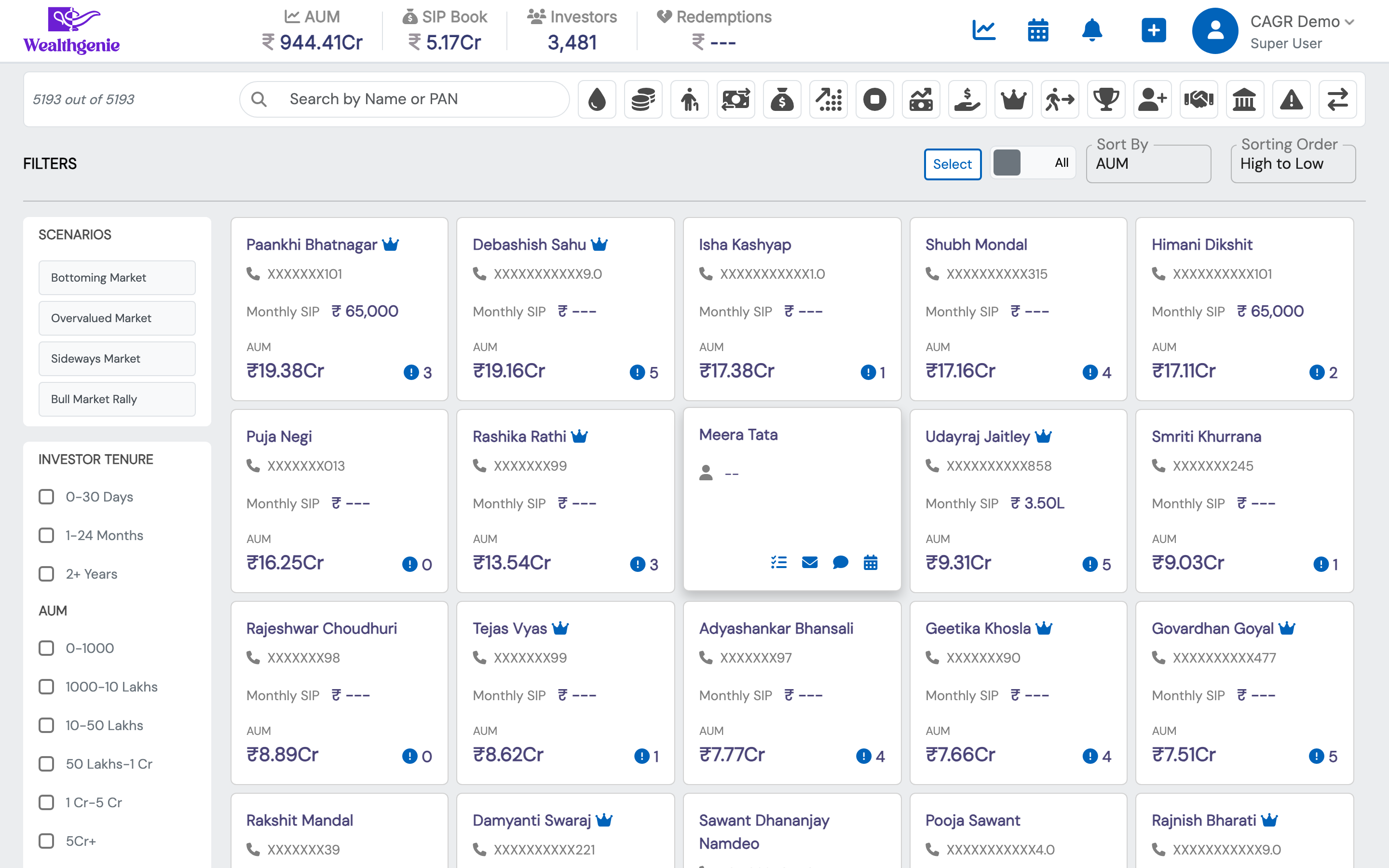 WealthGenie Investor Platform